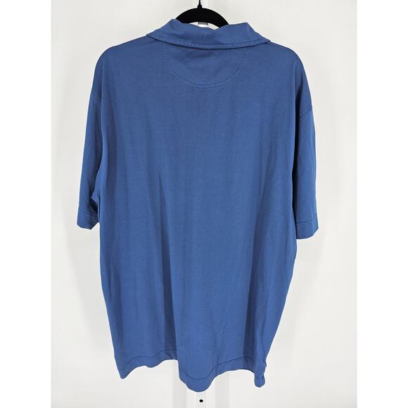 Cutter & Buck mens Sz XXL Short Sleeve Polo Shirt Golf Athletic Blue - Picture 4 of 4